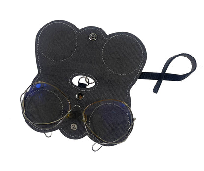 Leather sunglasses bag, Glasses Case, Soft & Portable Black