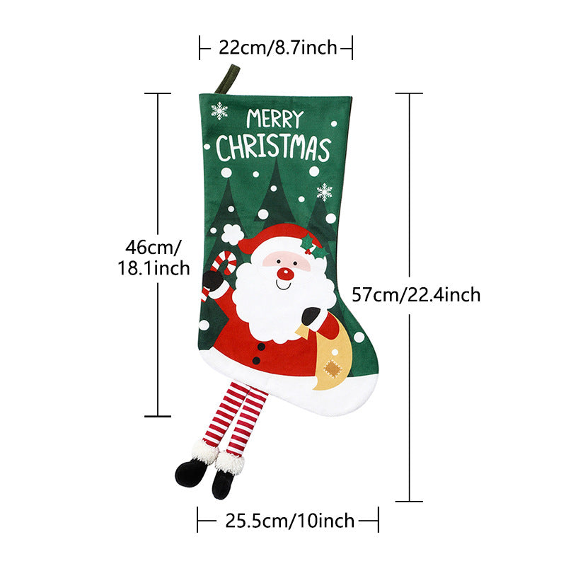 Christmas Stocking, Xmas Stockings Santa, Snowman, Reindeer, Christmas Party Decorations