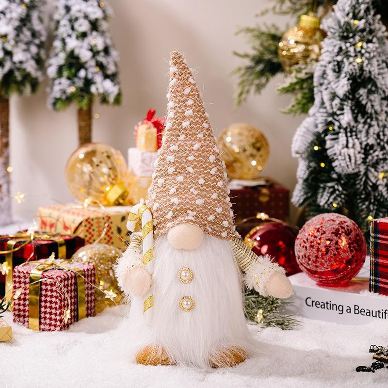 Christmas Gnomes Plush with Beard, Figurine Nordic Plush Elf Doll Gnome Ornaments, Christmas Decoration Gift 2Pack