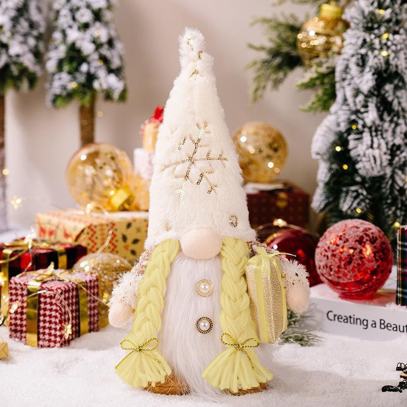 Christmas Gnomes Plush with Beard, Figurine Nordic Plush Elf Doll Gnome Ornaments, Christmas Decoration Gift 2Pack