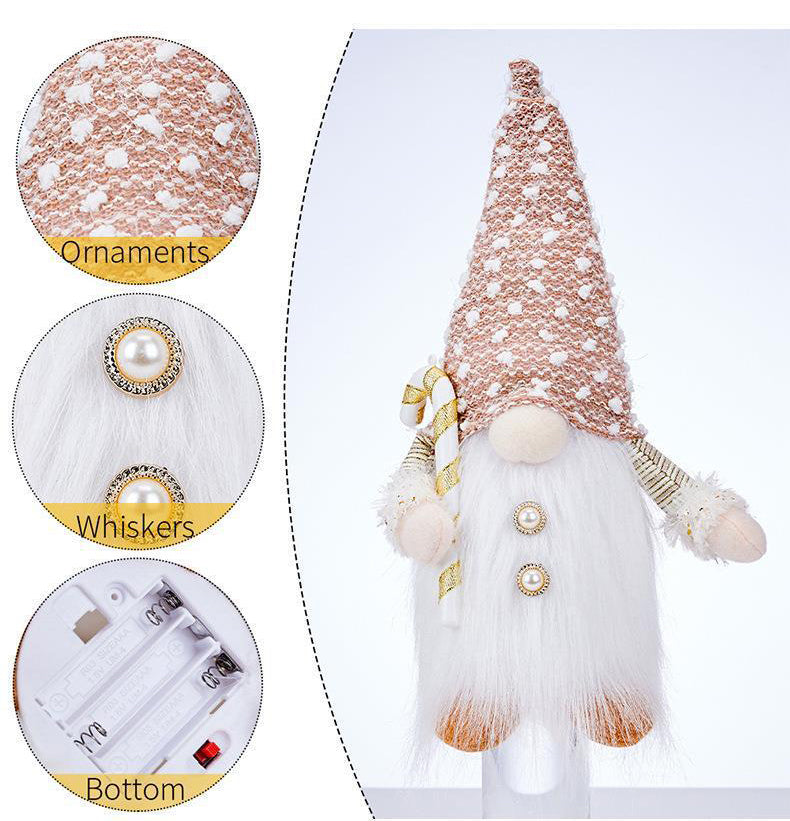 Christmas Gnomes Plush with Beard, Figurine Nordic Plush Elf Doll Gnome Ornaments, Christmas Decoration Gift 2Pack