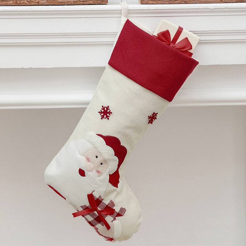 Christmas Stocking, Xmas Stockings Santa, Snowman, Reindeer, Christmas Party Decorations