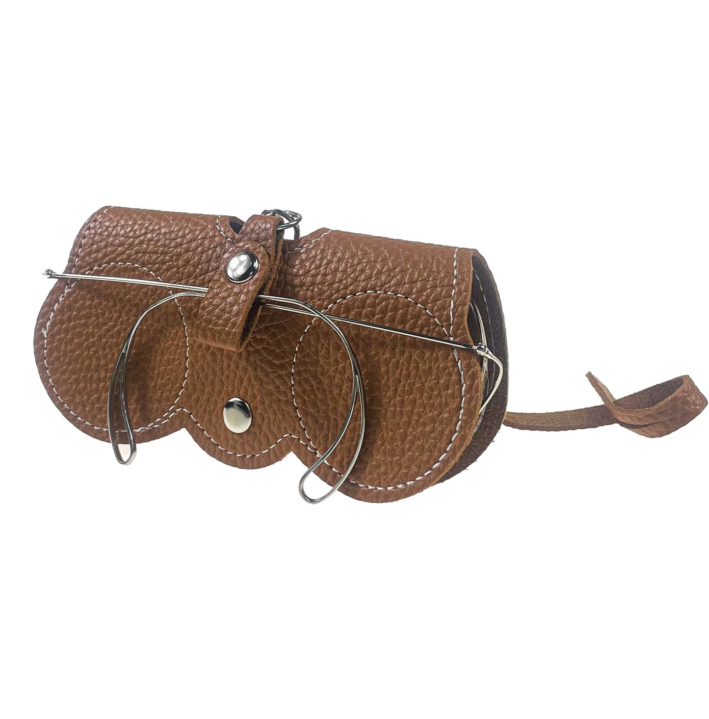 Leather sunglasses bag, Glasses Case, Soft & Portable Brown