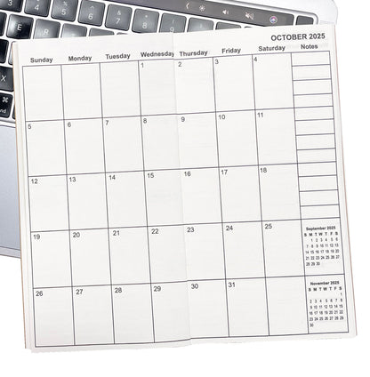 2pcs Travelers Notebook Inserts, Jan 2025 - Dec 2028, Monthly Calendar Refills, A6, 4.1 × 5.8