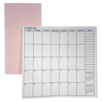 Jul 2025 - Jun 2027 Monthly Refills, Travelers Notebook Inserts, Monthly Calendar & Important Dates & Dotted & Line