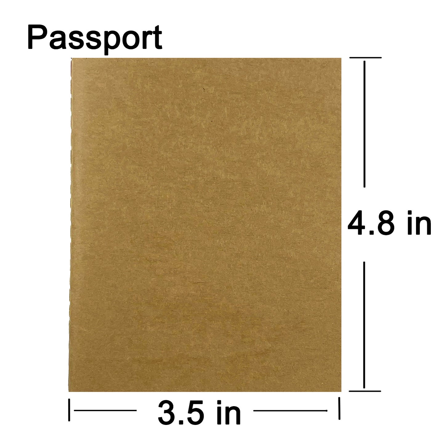 3pcs Travelers Notebook Inserts Blank Paper, Journal Refills Passport 3.5 x 4.8