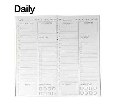 [Refills-Large] 5pcs/set 2023-2024 Planner Inserts,  Weekly & Monthly & Daily Refills, Fit 8.5*4.3in