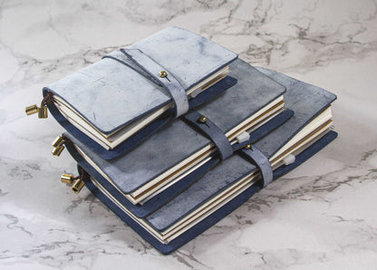 [Planner-Standard] 2023 Planner, Leather Journal Organizer, Monthly Calendar & Weekly & Daily (Blue)